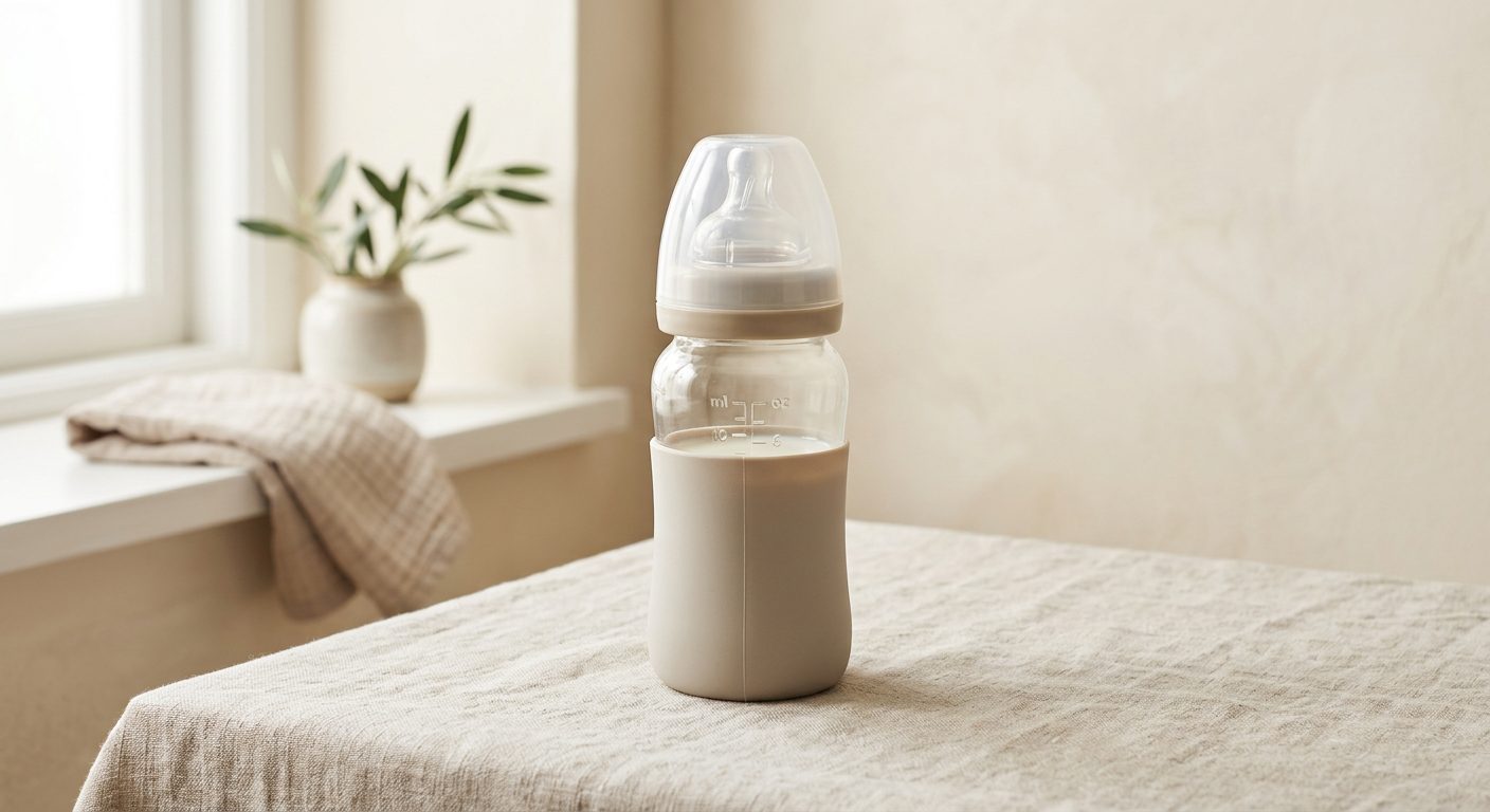 Artikel over flesvoeding: Glazen babyfles vs kunststof: temperatuurschokken, breukrisico en BPA‑vrij in de praktijk