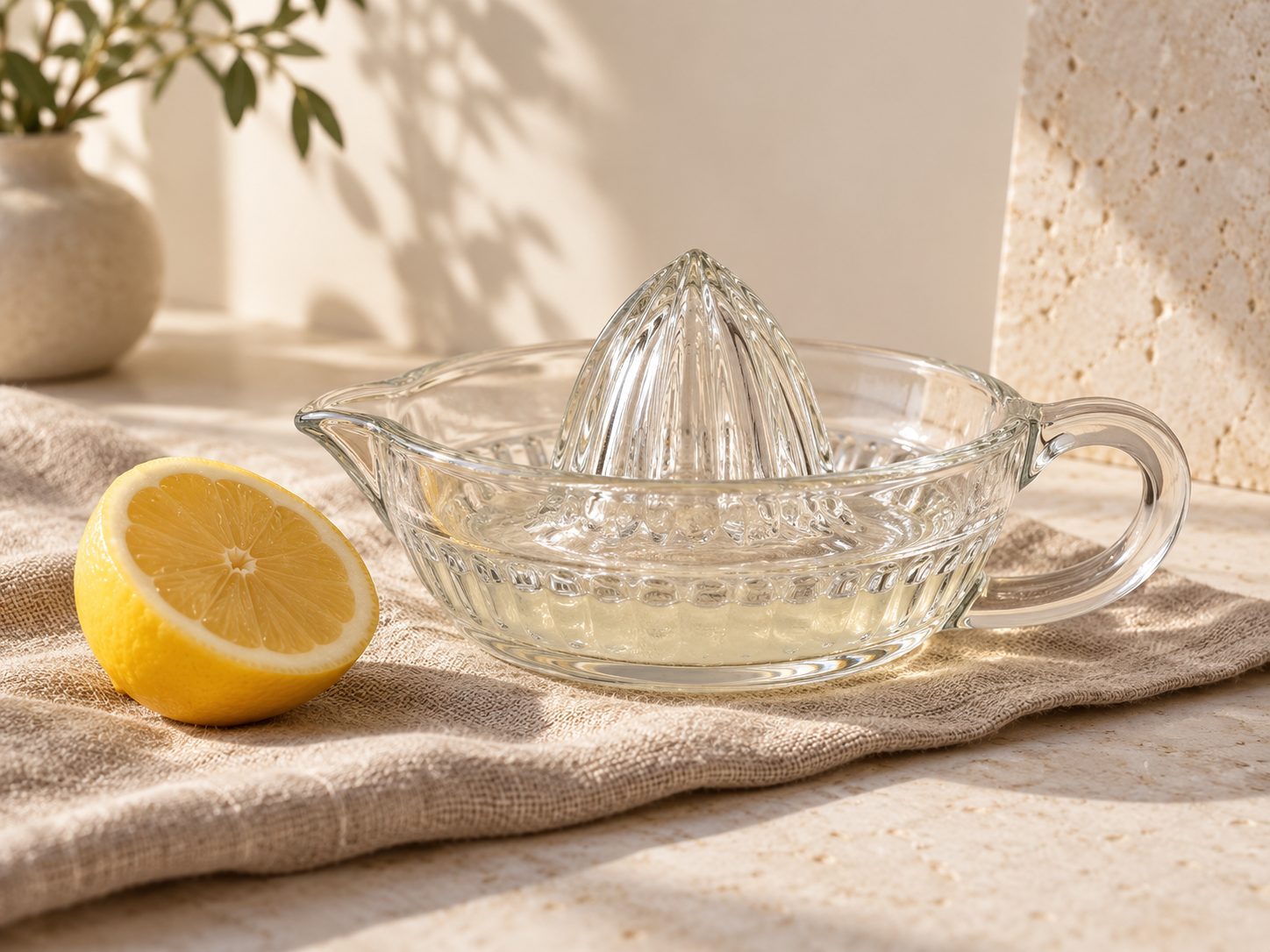 Glazen citruspers: plastic-vrij alternatief in Keuken & eten