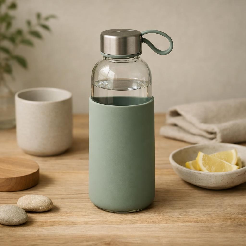 Glazen waterfles: plastic-vrij alternatief in Drinkflessen