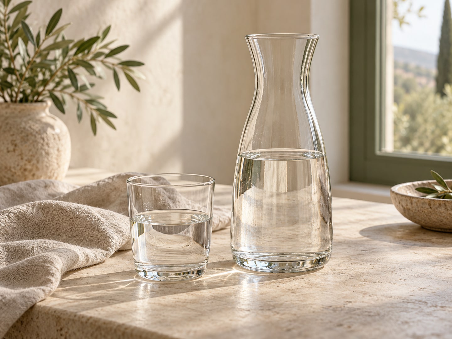 Glazen waterkaraf: plastic-vrij alternatief in Drinkflessen