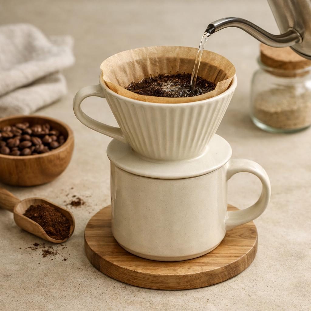 Keramische pour-over dripper: plastic-vrij alternatief in Koffie & thee