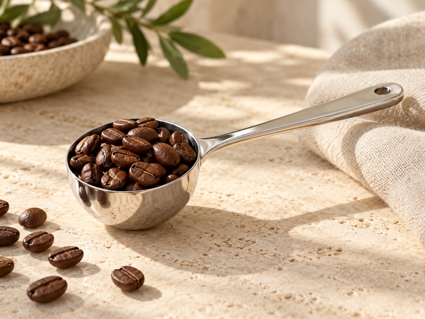 RVS koffiemaatschep: plastic-vrij alternatief in Koffie & thee