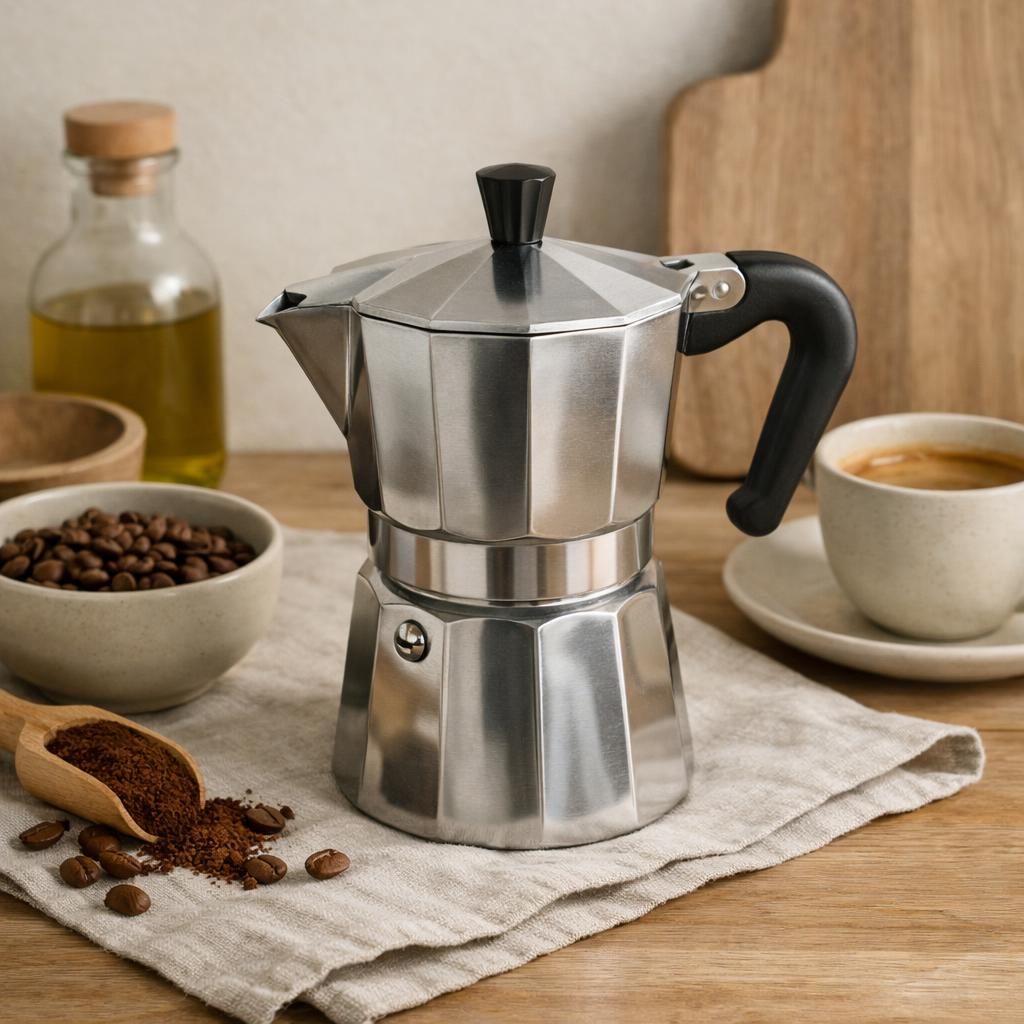 RVS moka pot: plastic-vrij alternatief in Koffie & thee