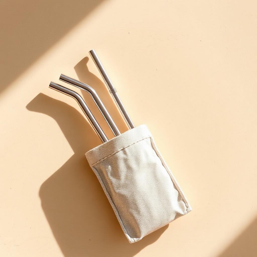 RVS rietjes (set met borstel): plastic-vrij alternatief in Bewaren